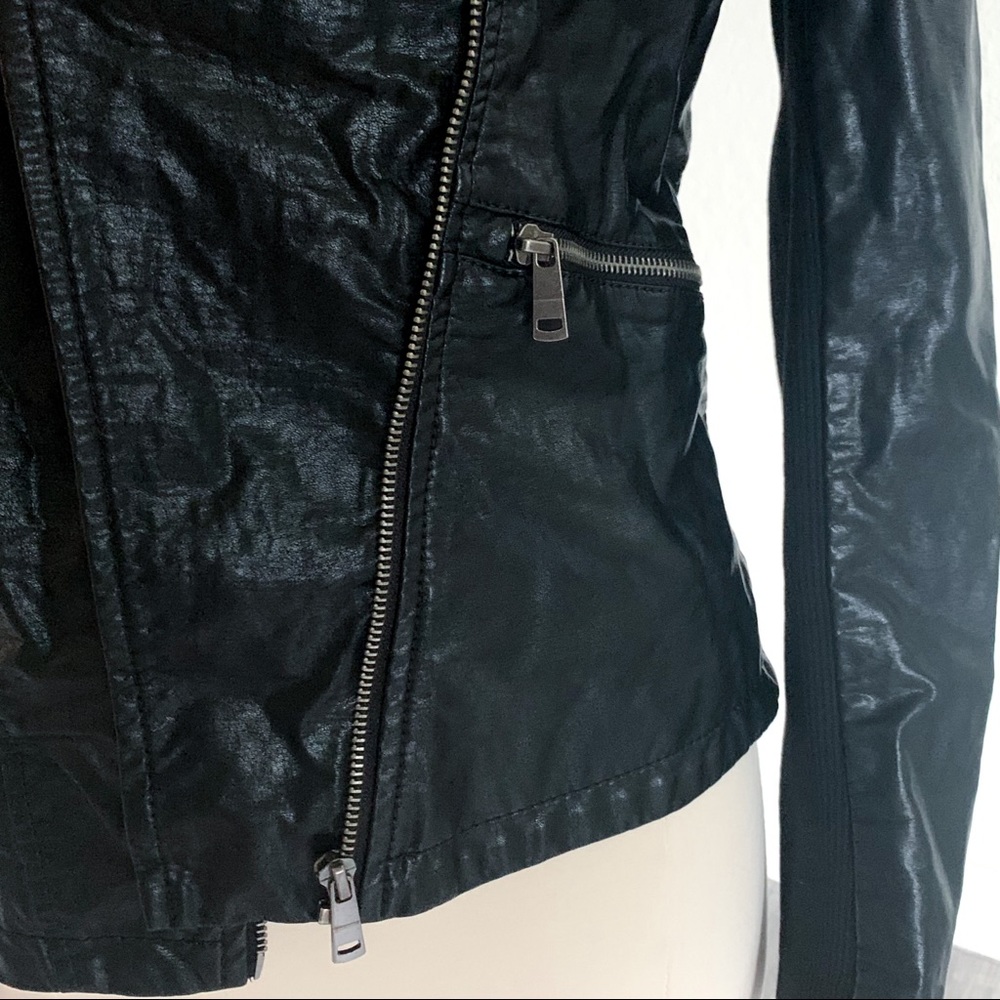NWT LA COALITION Black Vegan Leather Jacket - Picture 10 of 16